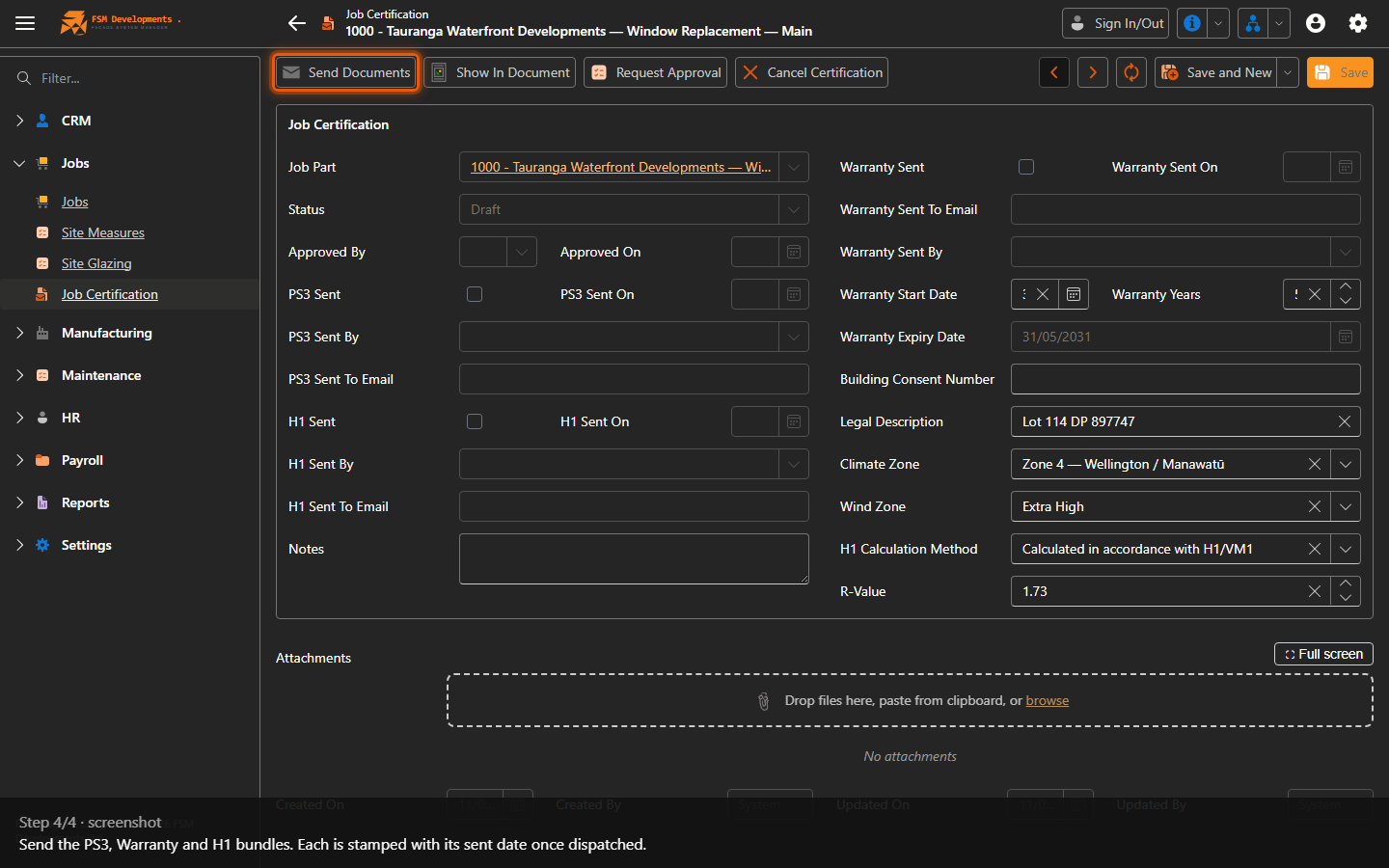 Send Documents (toolbar button)