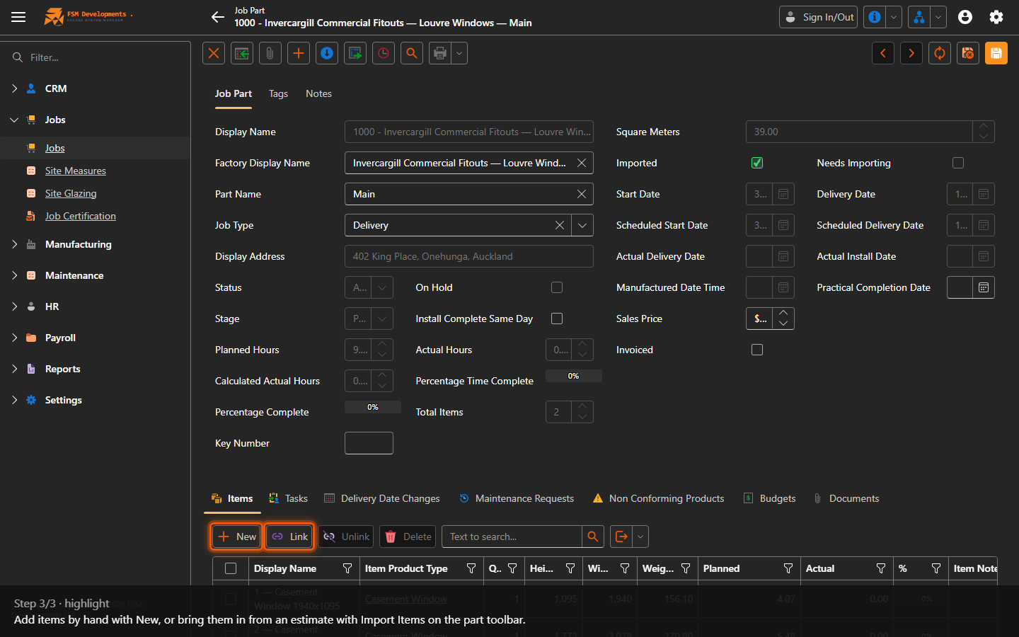 New / Link (toolbar button)