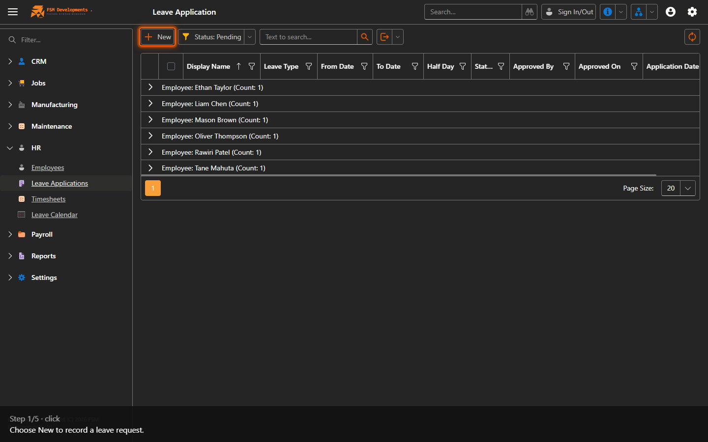 New (toolbar button)