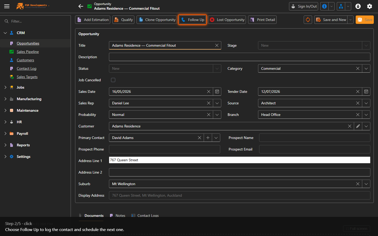 Follow Up (toolbar button)